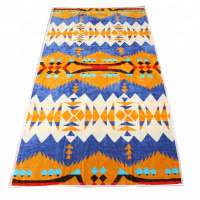 Beach Use and Woven Technics Thick Velour Jacquard  cotton Beach Towel